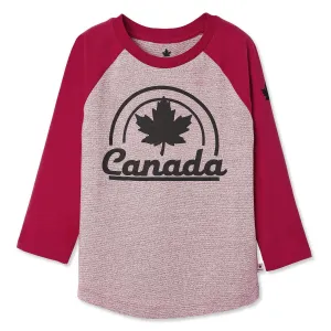 New with tags! Kids Canadiana Girls' Colour Blocked Raglan Tee, Sz L (10-12)! Great for All Seasons!