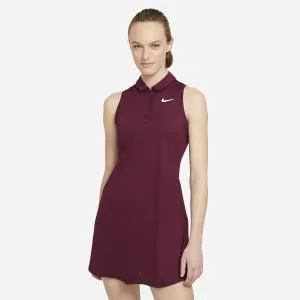 Nike Women's Victory Polo Dress (Deep Beetroot/White)
