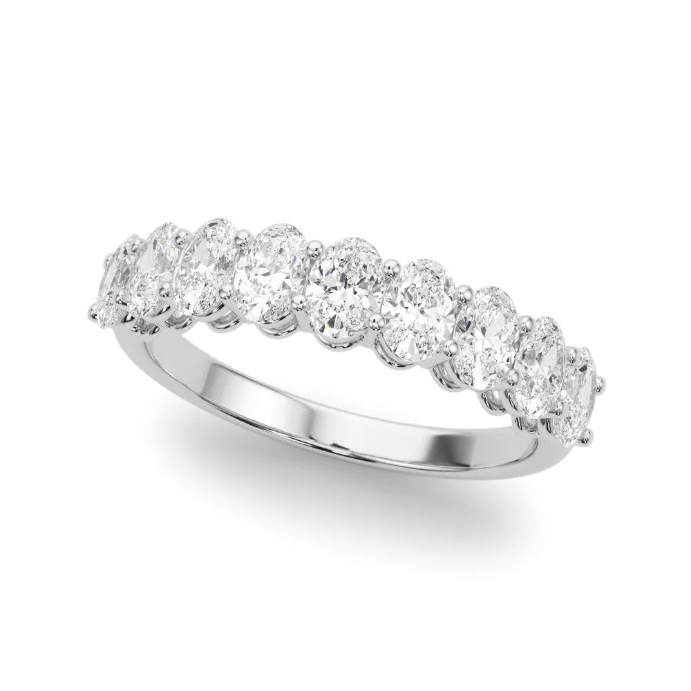 Nine Stone 2.0 ct. Oval Diamond Anniversary Ring