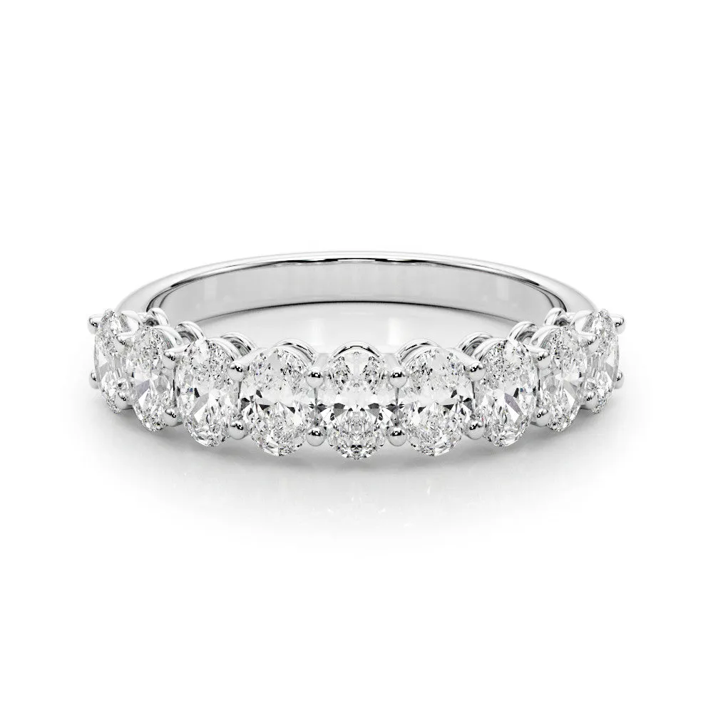 Nine Stone 2.0 ct. Oval Diamond Anniversary Ring