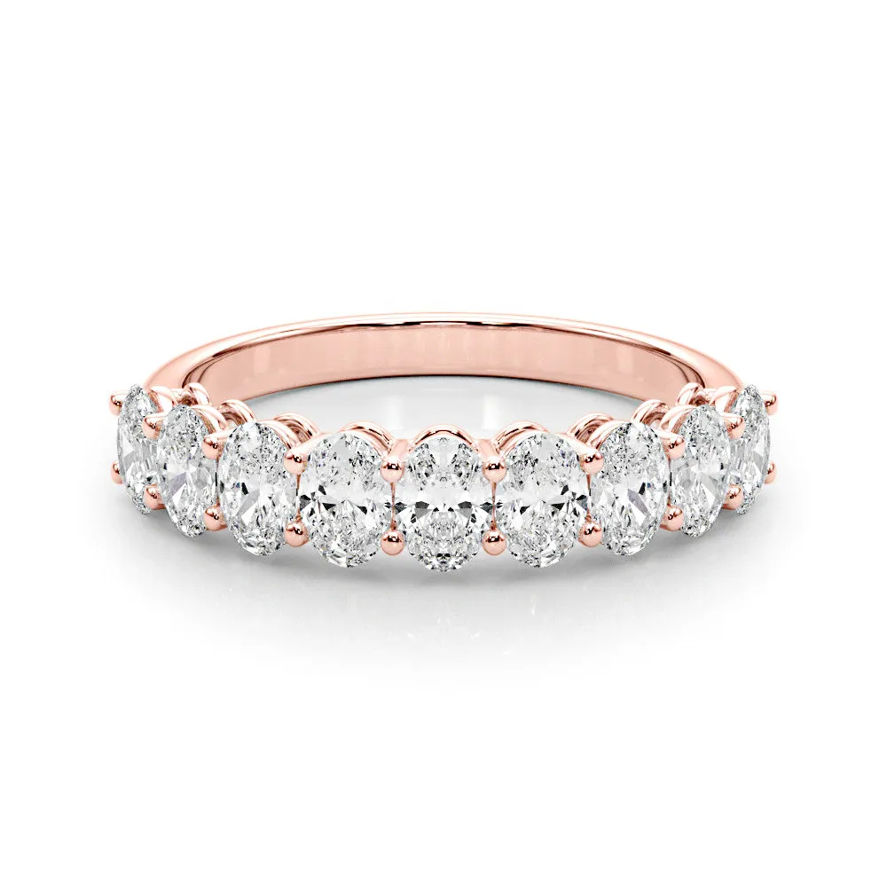 Nine Stone 2.0 ct. Oval Diamond Anniversary Ring