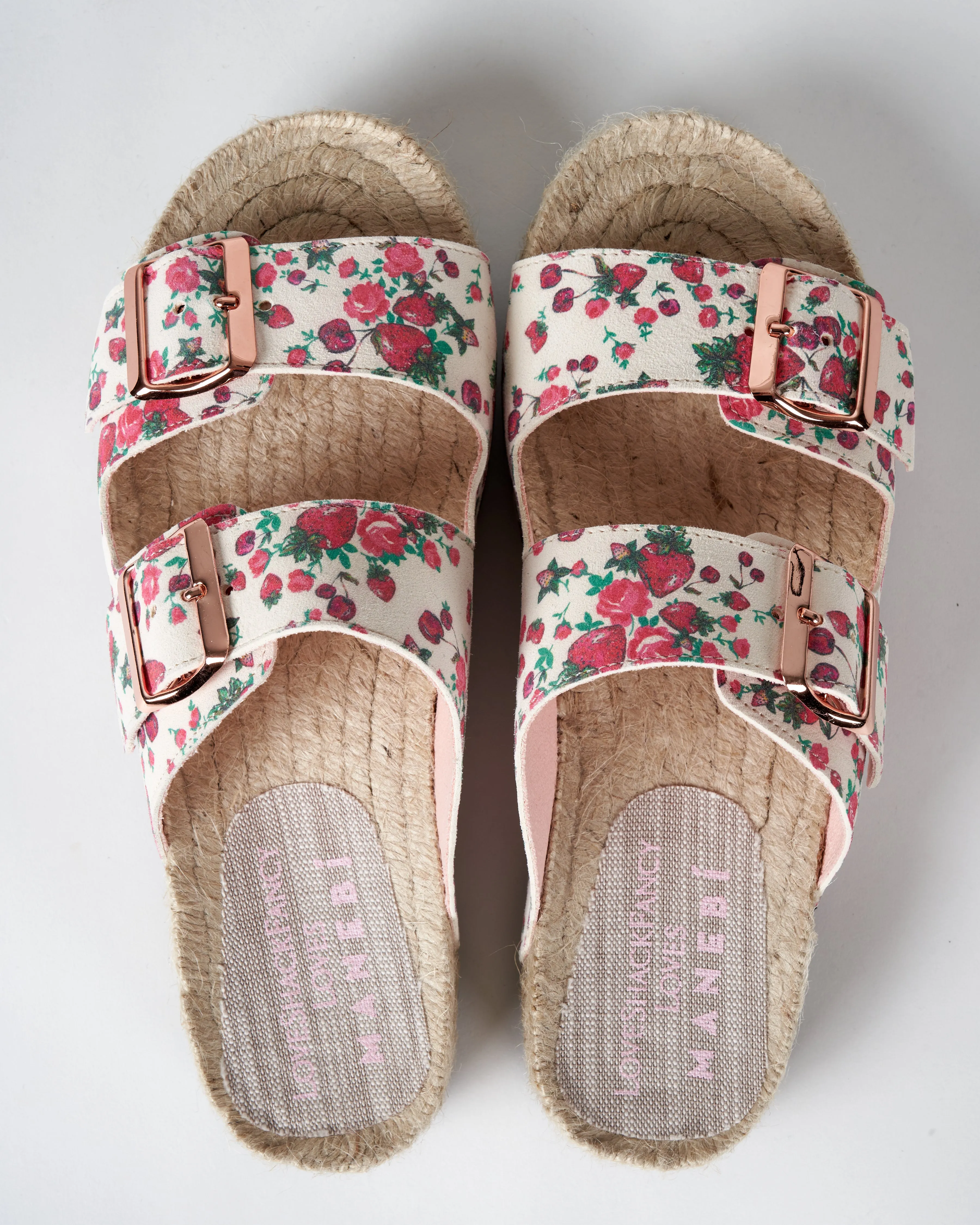 nordic sandals - berry cherry flat sandal
