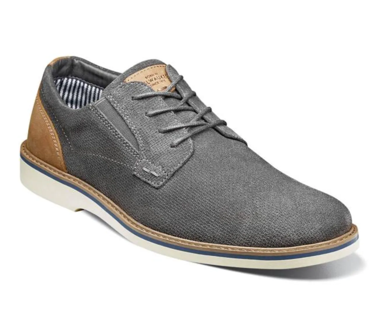 Nunn Bush Barklay Plain Toe Oxford - Grey - 84792