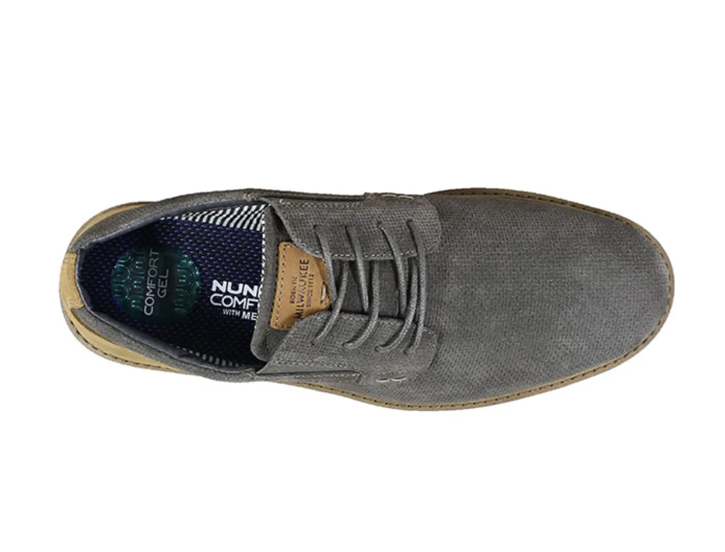 Nunn Bush Barklay Plain Toe Oxford - Grey - 84792