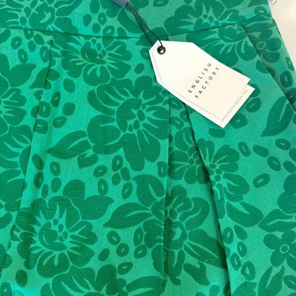 NWT English Factory High Rise Emerald Green Shorts - Women's Large