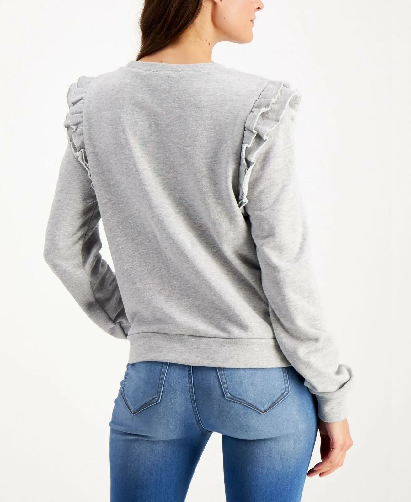 NWT INC International Concepts Women's Ruffled Star Sweatshirt. 100107991B Small