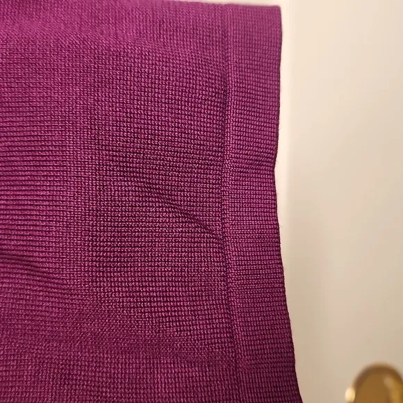 NWT Jones New York Women's Amethyst Silk Mock Neck Long Sleeve Sweater Size L