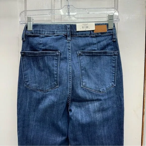 NWT Judy Blue high waist pull on super flare bell bottom jeans women's 0 tall