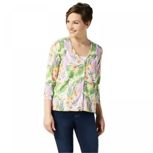 NWT Quacker Factory Women's Floral Embellished Knit Cardigan Sweater. A351134 XL