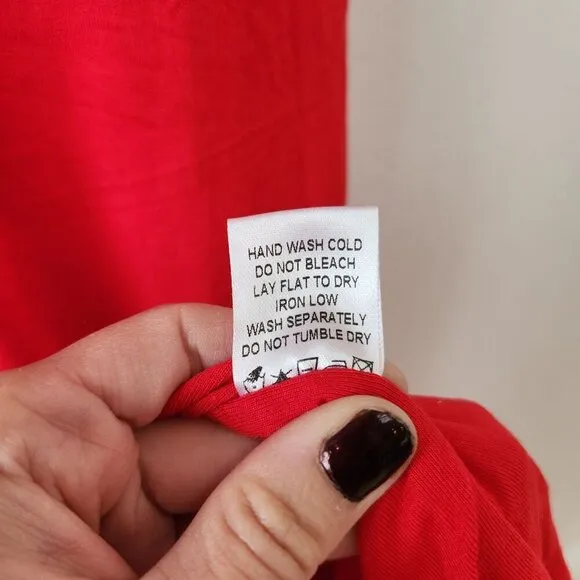 NWT Superdown Erika Deep V Stretch Jersey Red Maxi Dress Full Length M