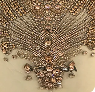 Ocstrade Rhinestone Bodice Applique