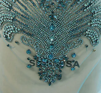 Ocstrade Rhinestone Bodice Applique