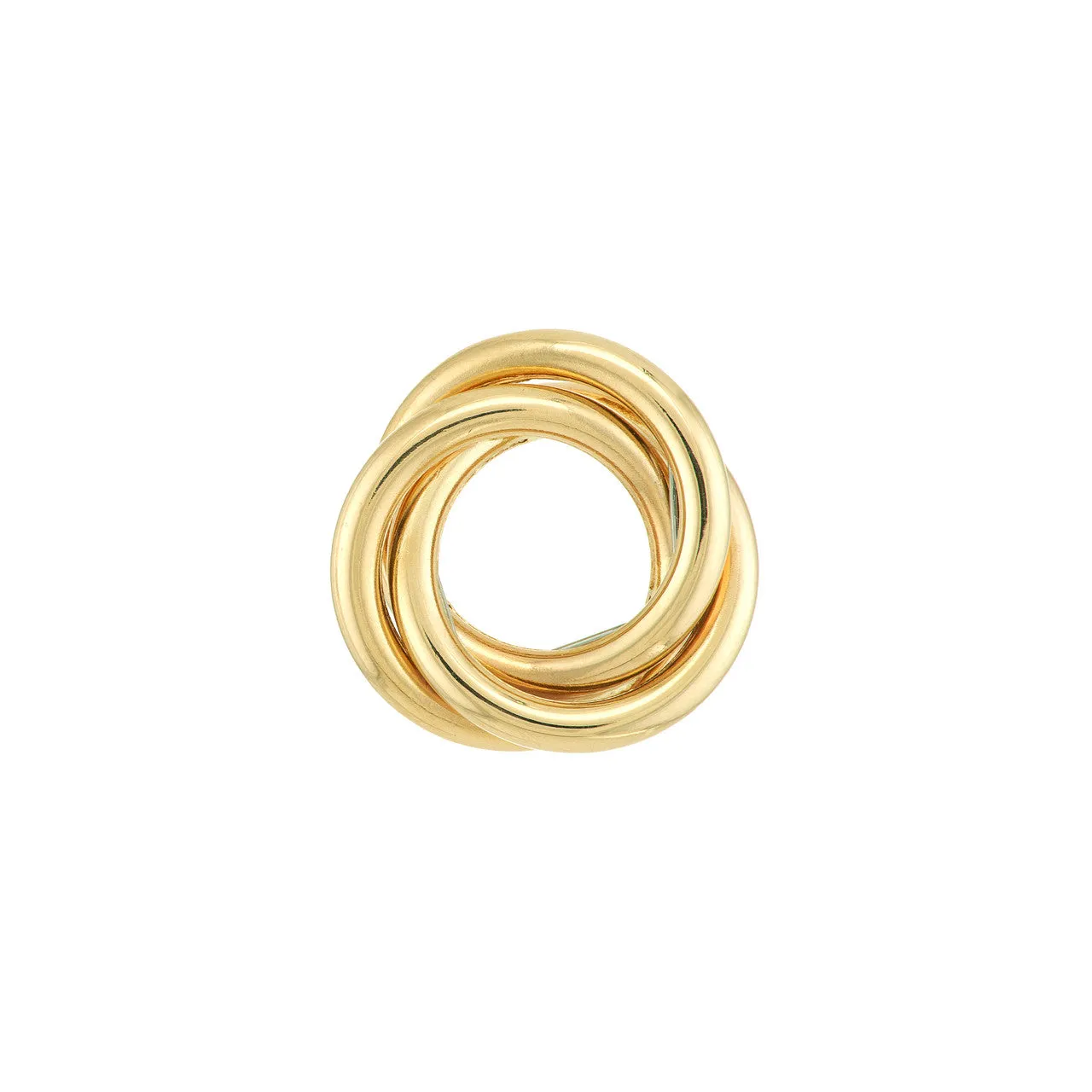 Open Love Knot Stud Earrings on Post Back