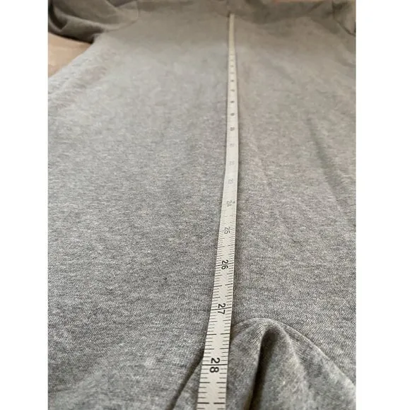 Pajamagram Hoodie Footie Varsity hooded Gray Onesie Pajama Small - NWOT