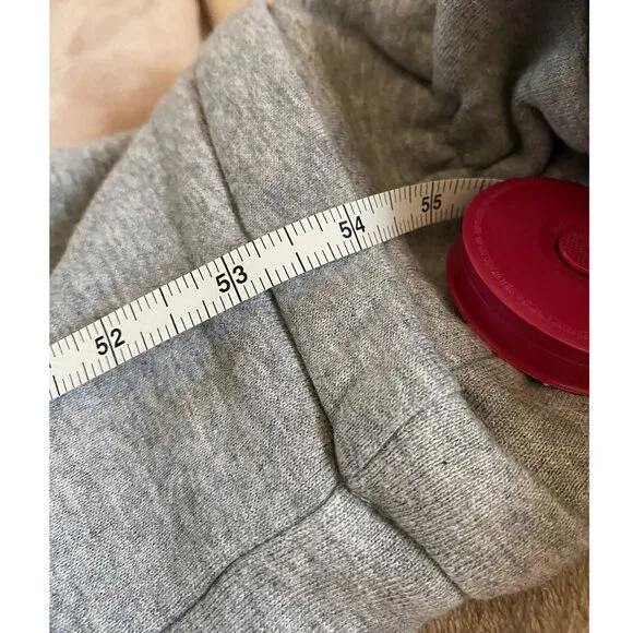 Pajamagram Hoodie Footie Varsity hooded Gray Onesie Pajama Small - NWOT