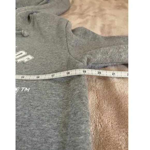 Pajamagram Hoodie Footie Varsity hooded Gray Onesie Pajama Small - NWOT