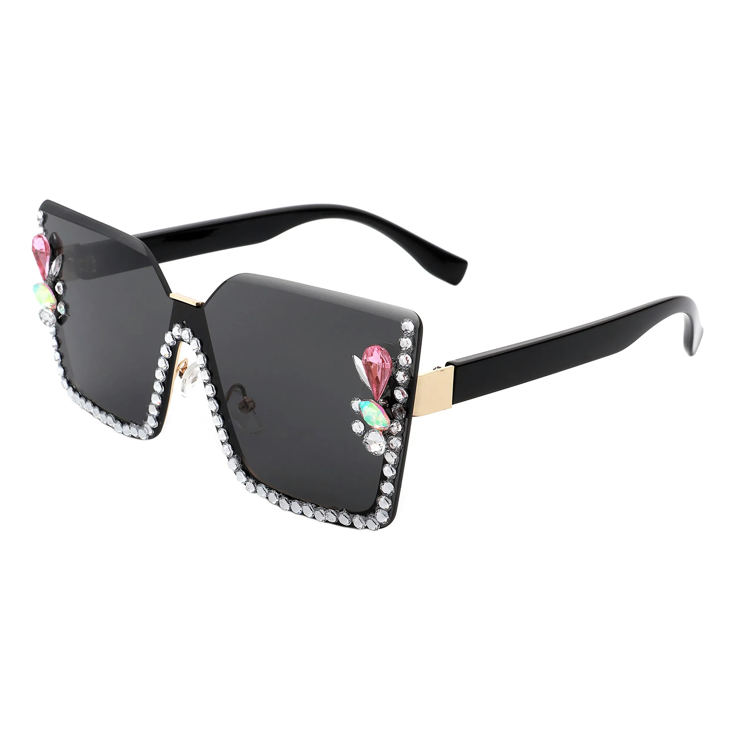 PASTL Miss Famous Rhinestone Sunglasses