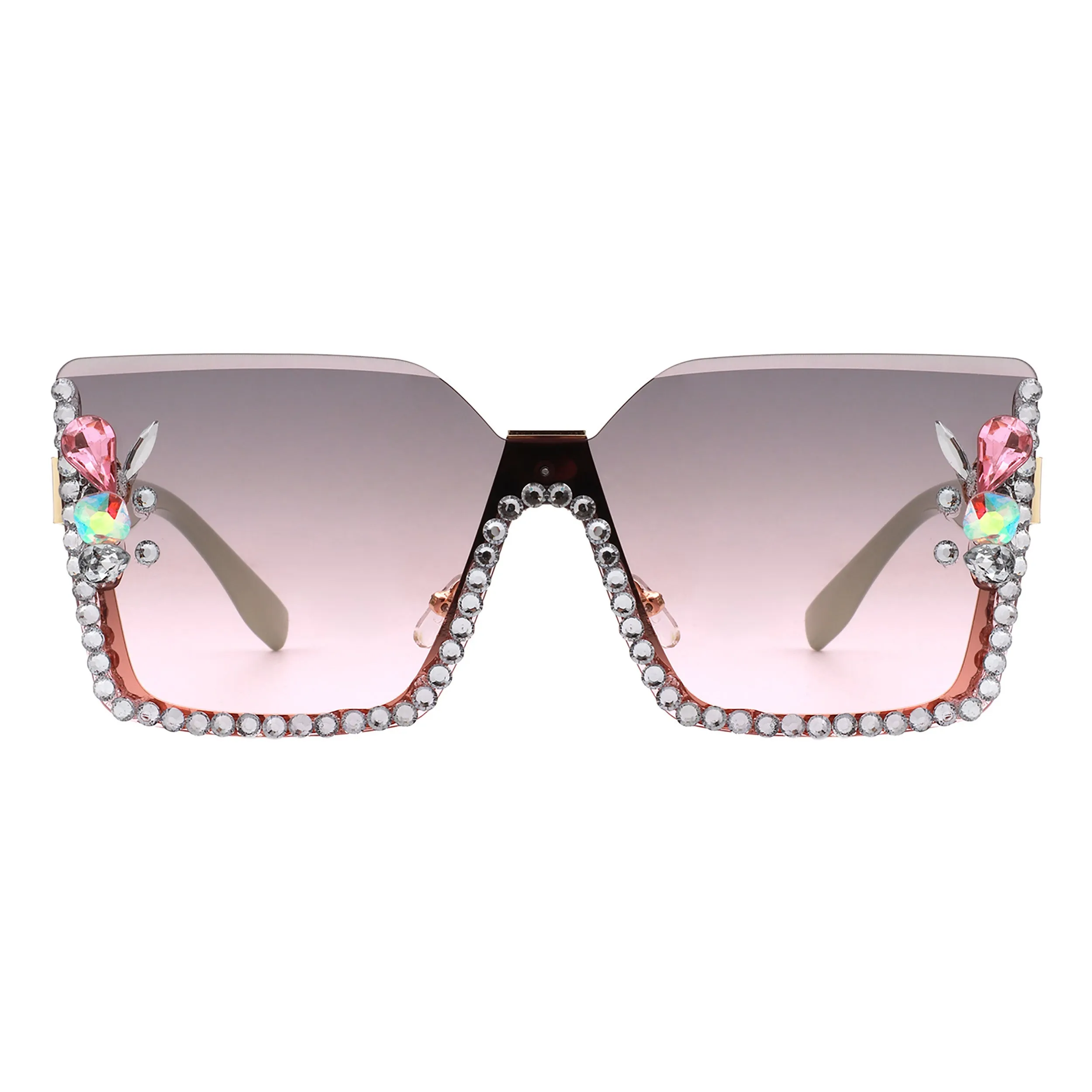 PASTL Miss Famous Rhinestone Sunglasses