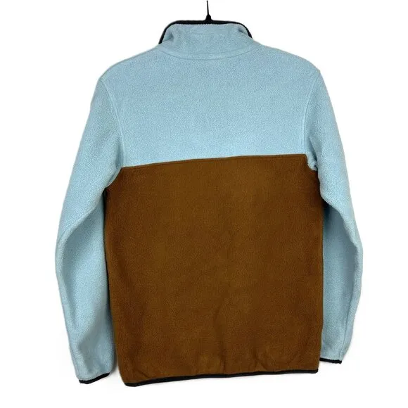 Patagonia Women's Lightweight Synchilla Fleece Snap-T Pullover XS Blue Brown