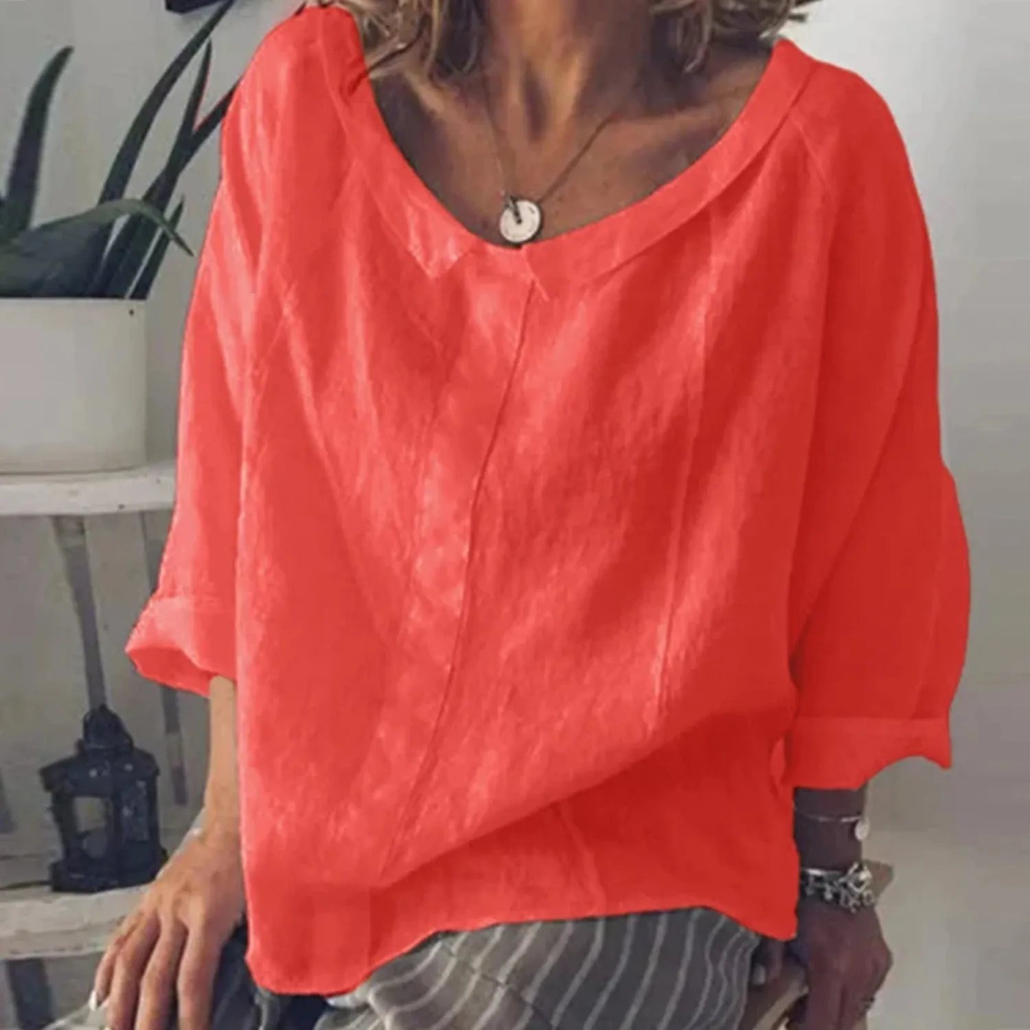 Patricia – Elegant Linen Women’s Blouse