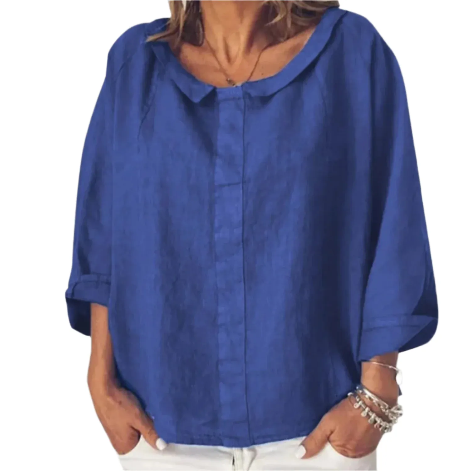 Patricia – Elegant Linen Women’s Blouse