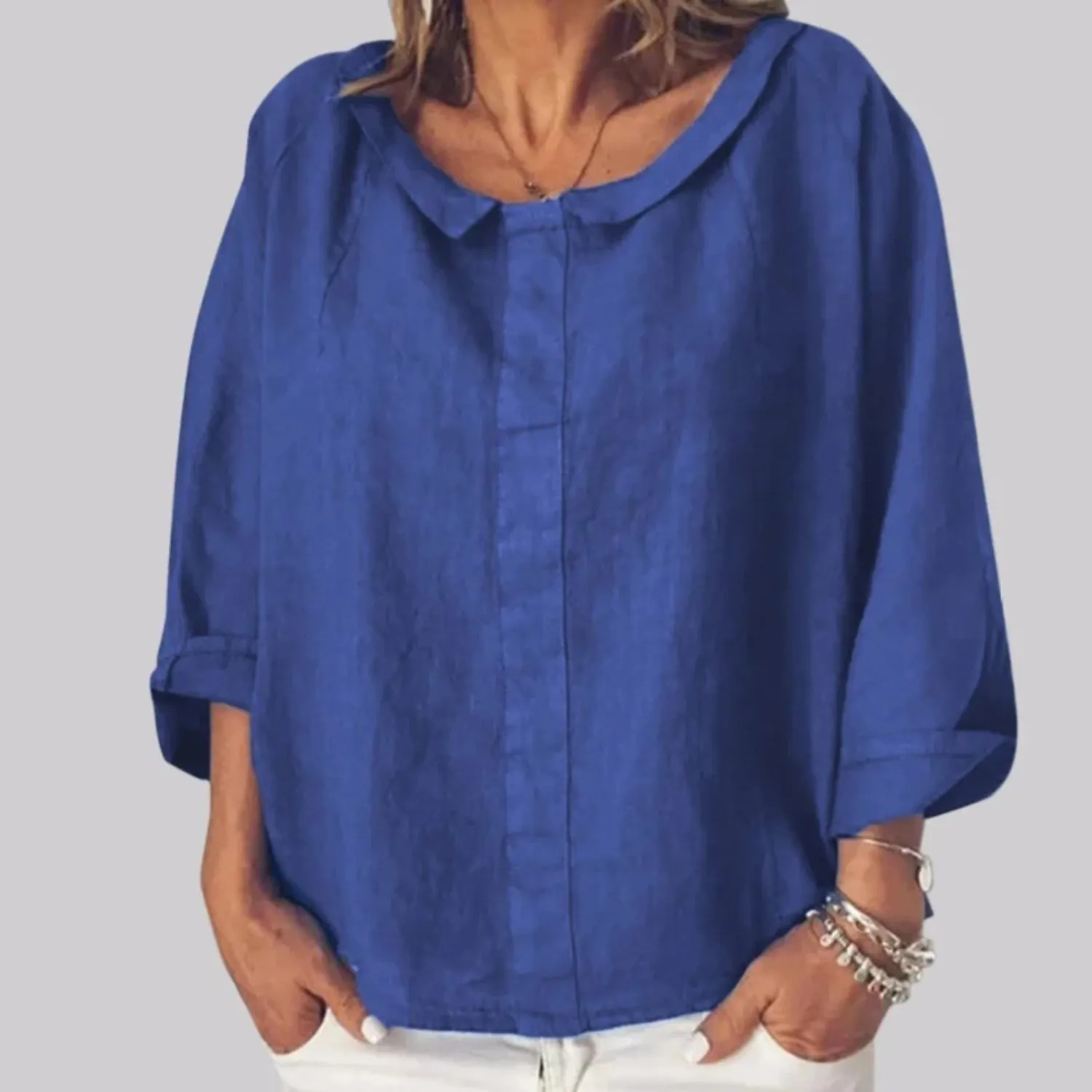 Patricia – Elegant Linen Women’s Blouse
