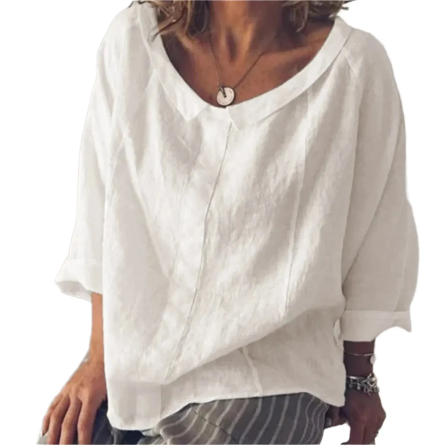 Patricia – Elegant Linen Women’s Blouse