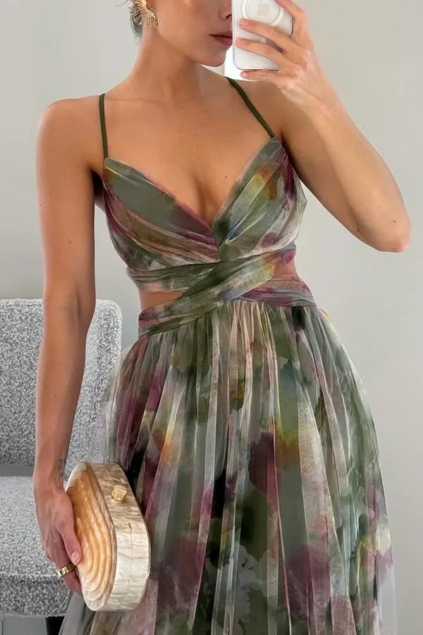 Paty® | Elegant Maxi Dress In An Elegant Floral Print