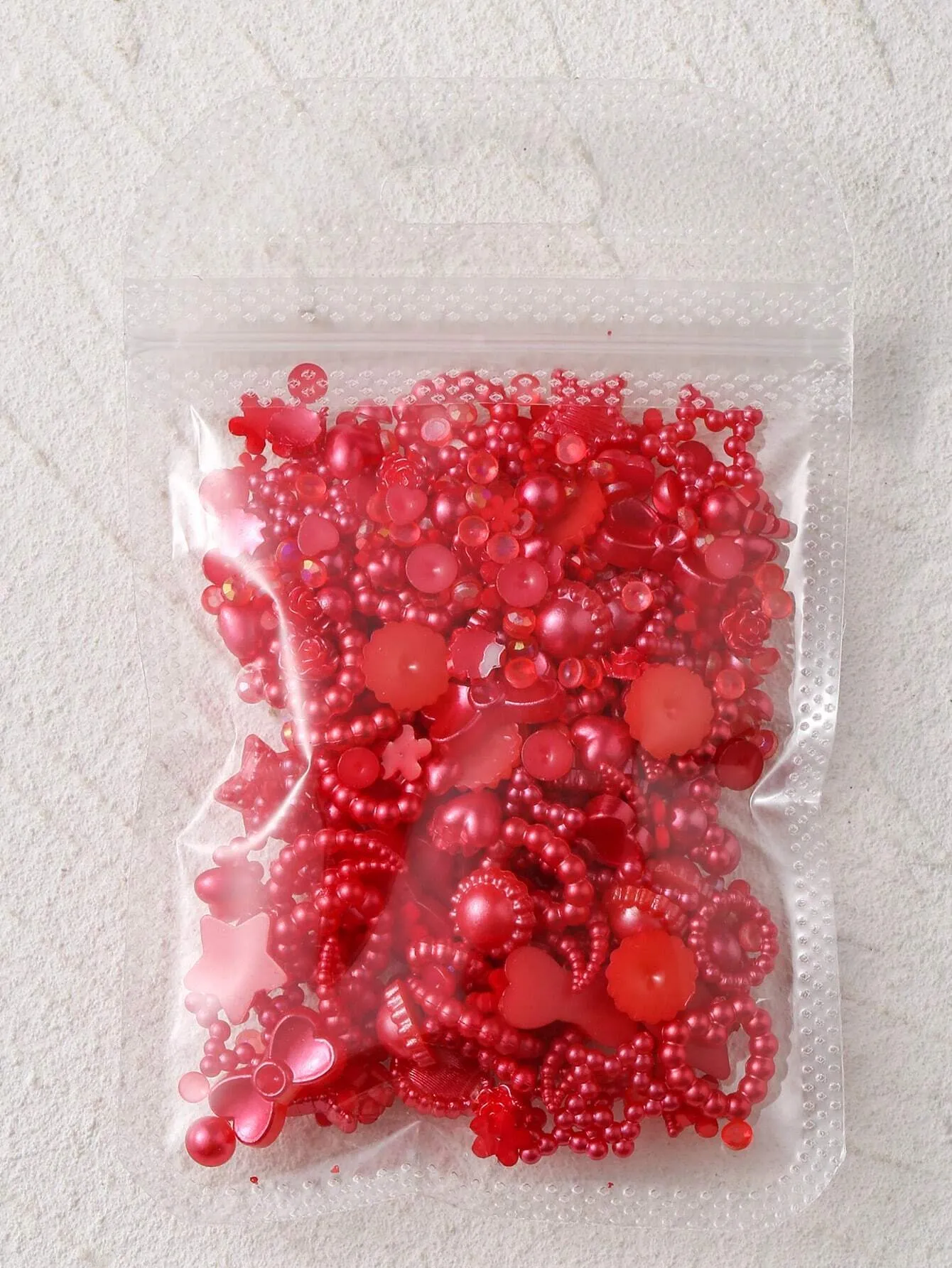 Pearl Accent Bow Hollow Heart Shaped DIY 3D Nail Art Accessories