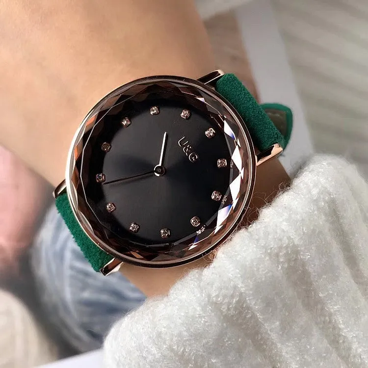 Personality Rhinestone Scale Women's Watch