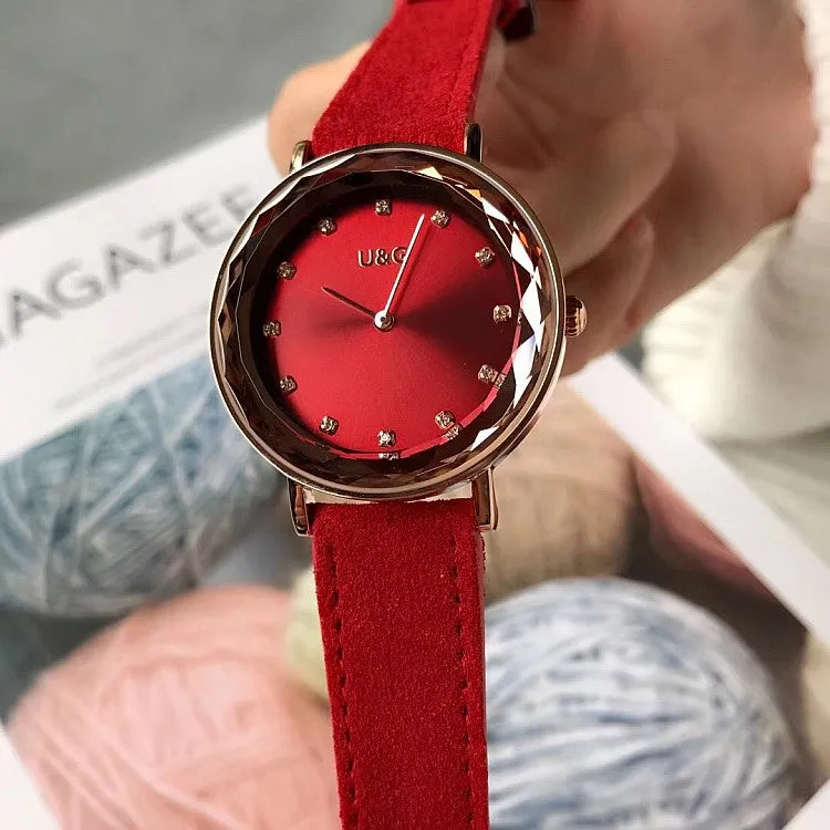 Personality Rhinestone Scale Women's Watch