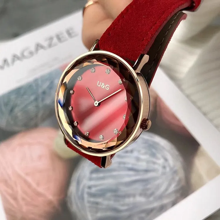 Personality Rhinestone Scale Women's Watch