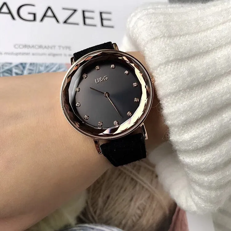 Personality Rhinestone Scale Women's Watch
