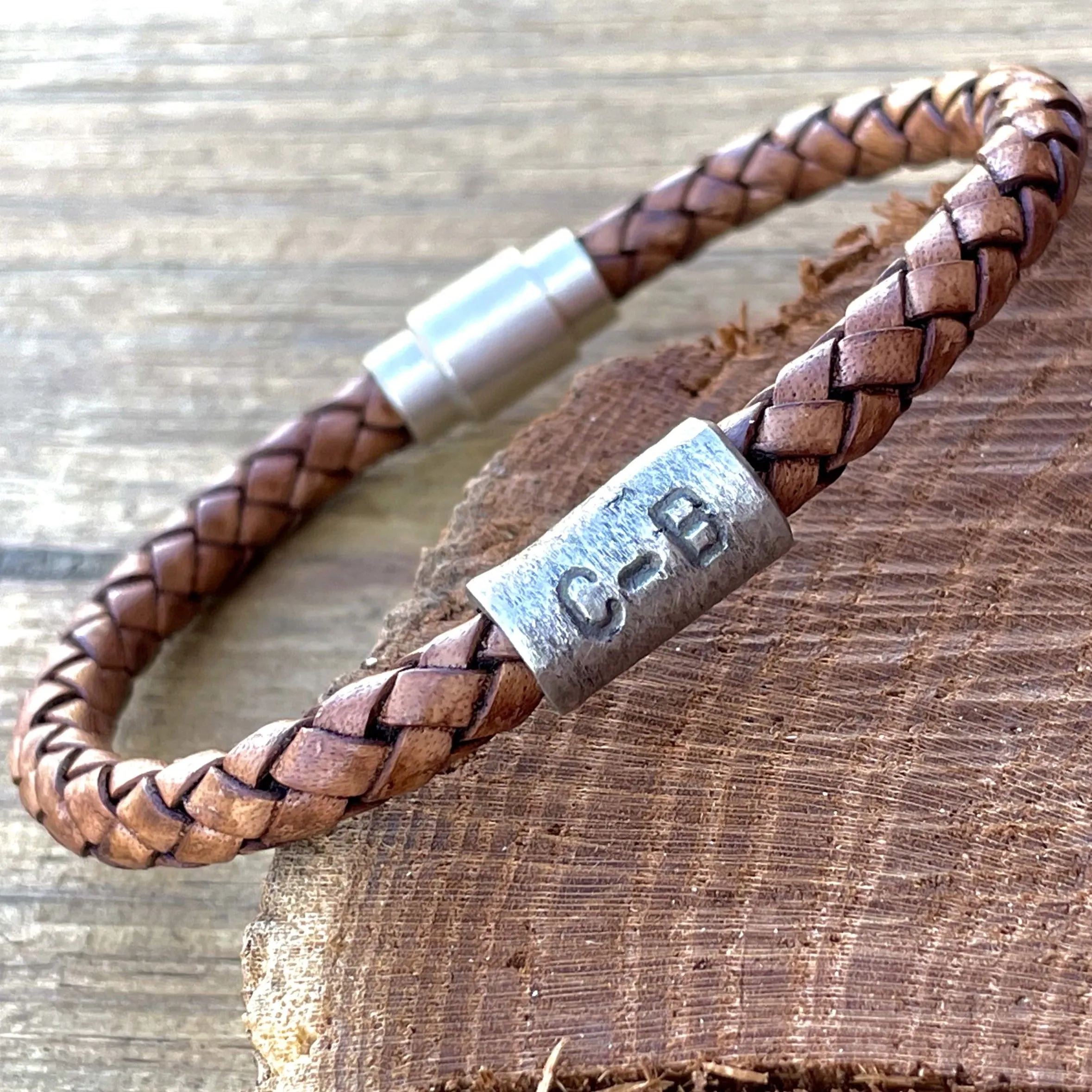 Personalized Leather Bracelet | Custom Bracelet for Men or Women