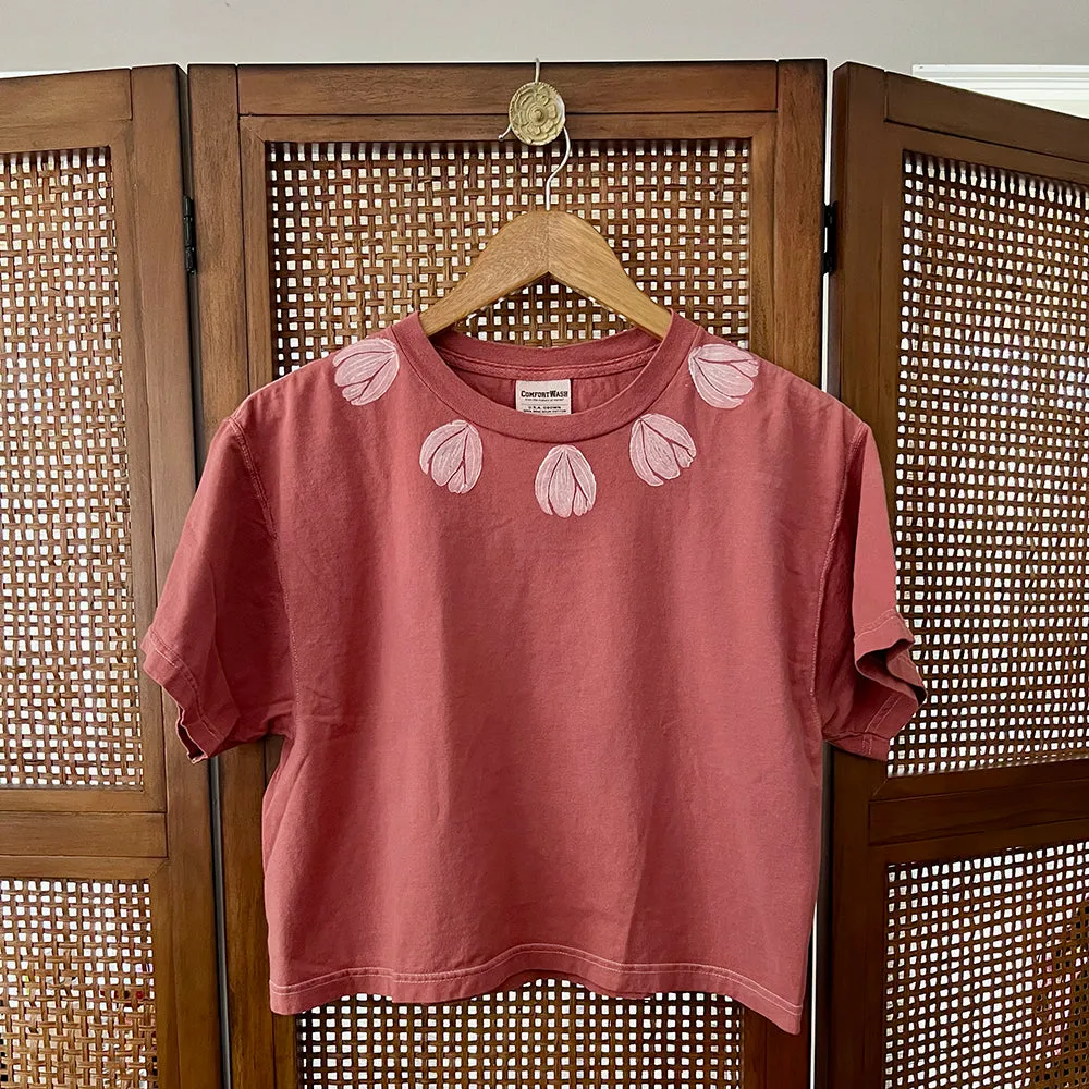 Pikake Petals Crop Tee
