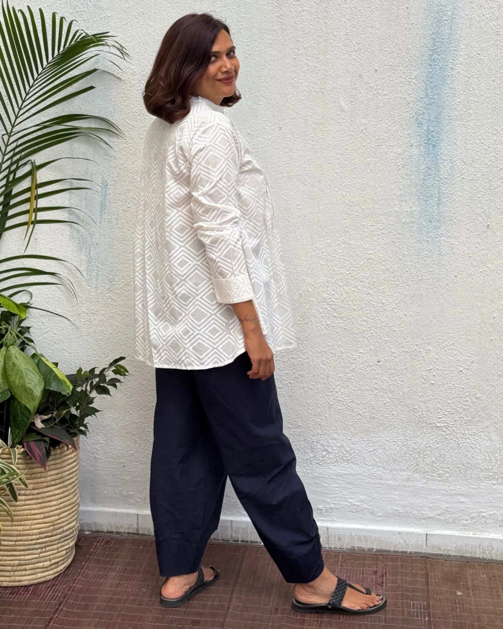 Piyali Block Printed Cotton Kurti