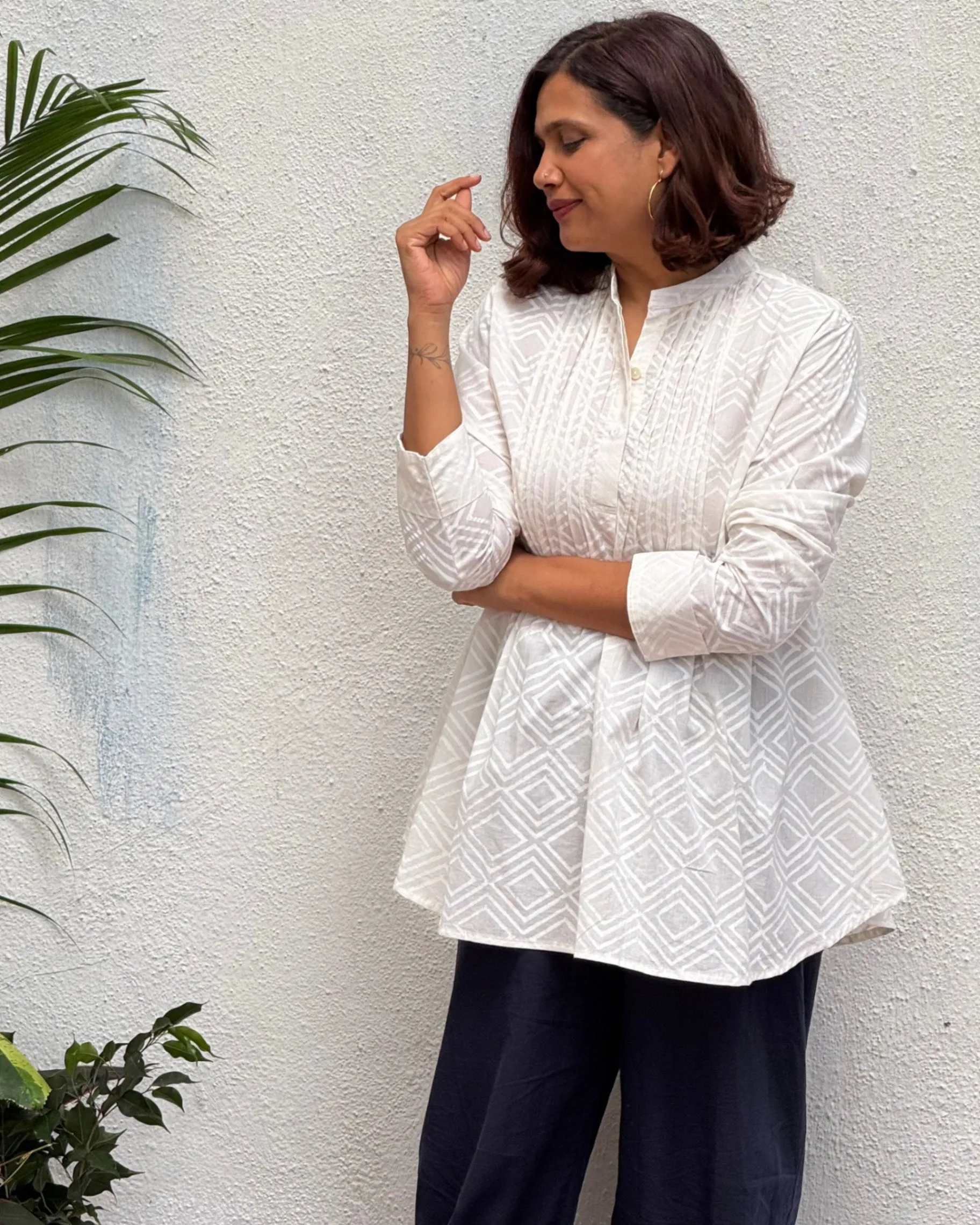 Piyali Block Printed Cotton Kurti