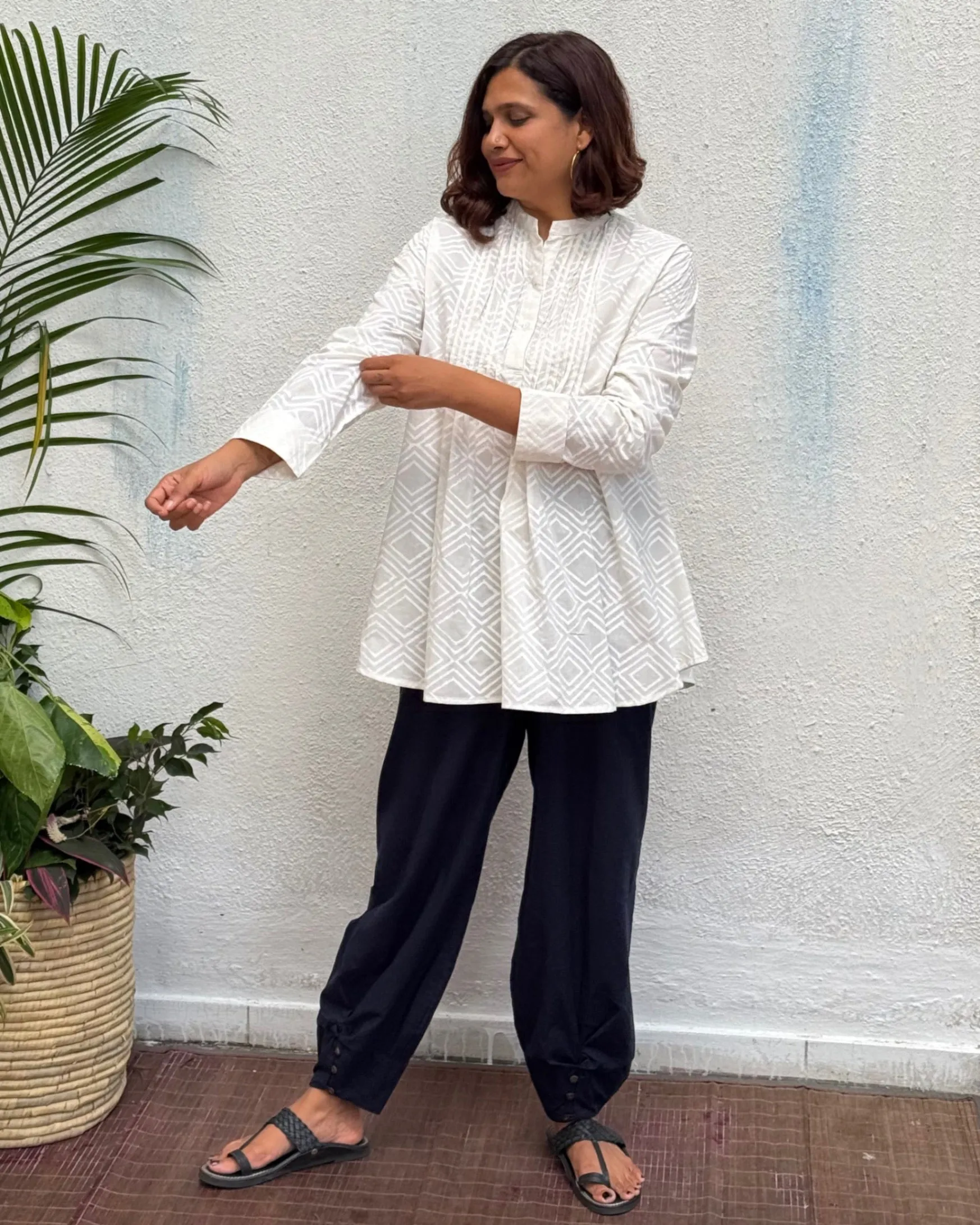 Piyali Block Printed Cotton Kurti
