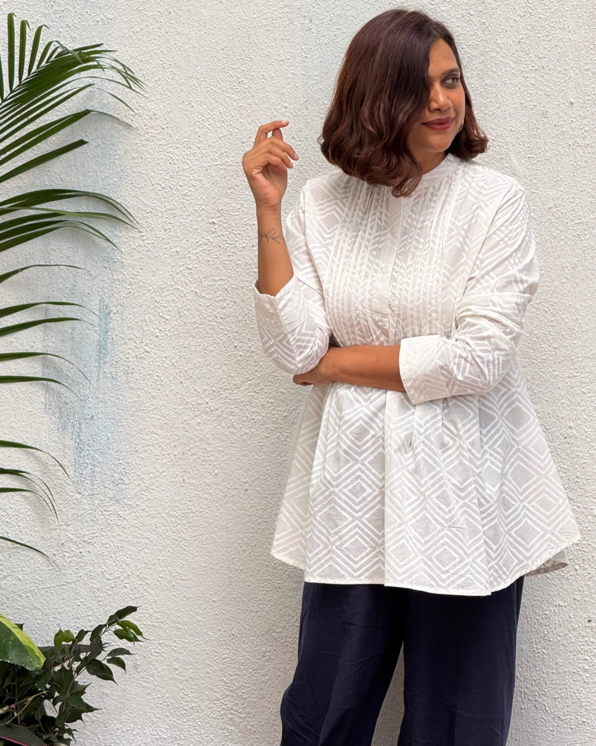 Piyali Block Printed Cotton Kurti