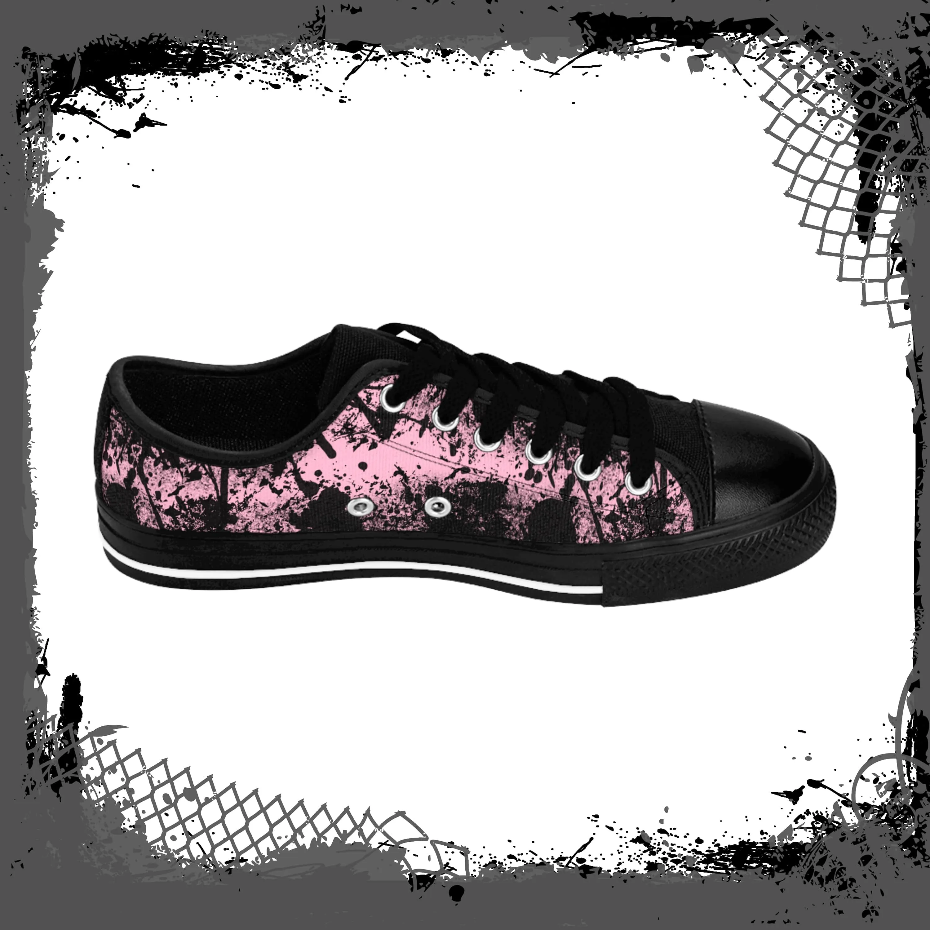 PNK/BLK Women's "Ink'd" Low-Tops