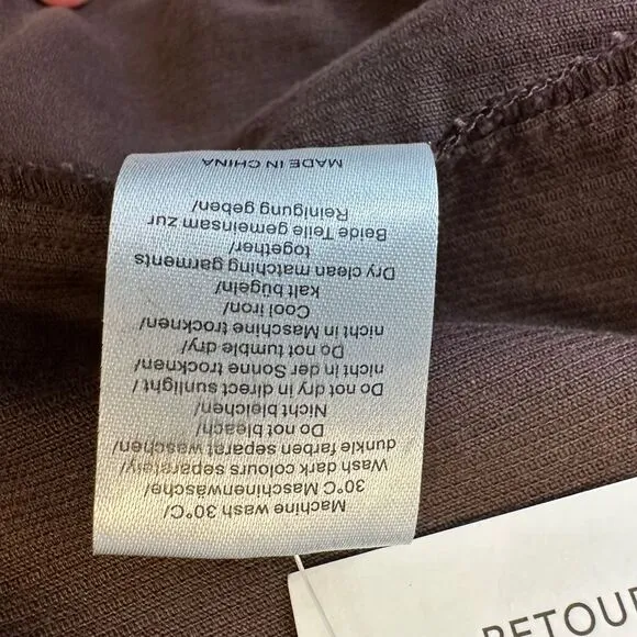 Poetry Women's Brown Corduroy Maxi Skirt Front Pleats with button Detail Size 12
