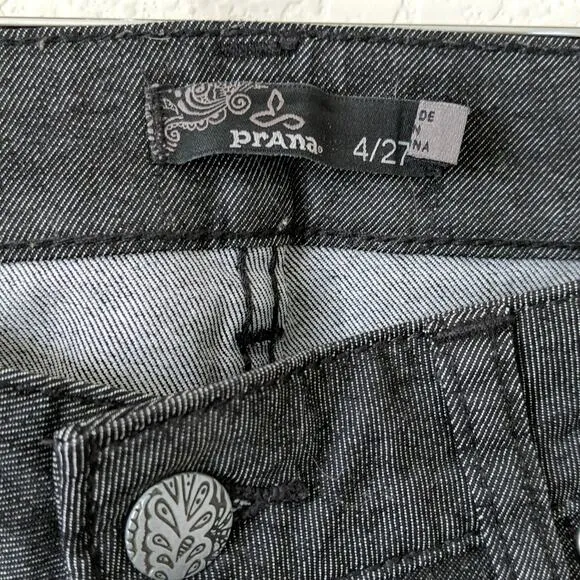 prAna Kara Jeans Charcoal Gray 4 27 Organic Cotton