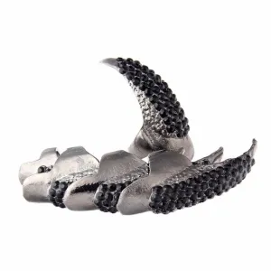 Punk Style Crystal Rhinestone Fake Nails Set
