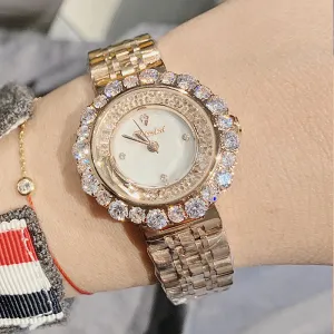 Quicksand Dial Rhinestone Women's Watch