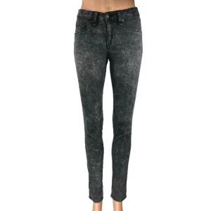 Rag &amp; Bone Women's Black Acid Wash Stretch Legging Skinny Denim Jeans Size 25