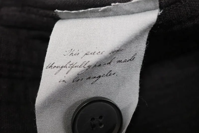 Raquel Allegra Jacket Black Dual Canvas Size 1 Boxy Button Front