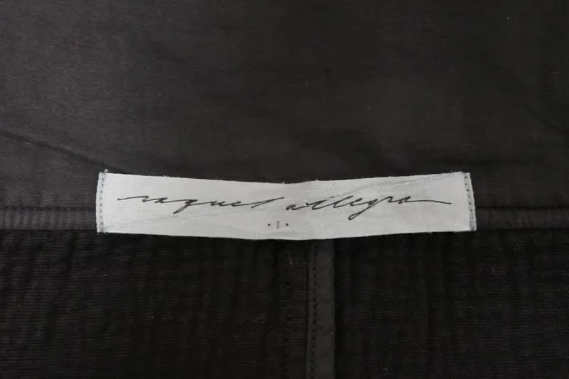Raquel Allegra Jacket Black Dual Canvas Size 1 Boxy Button Front