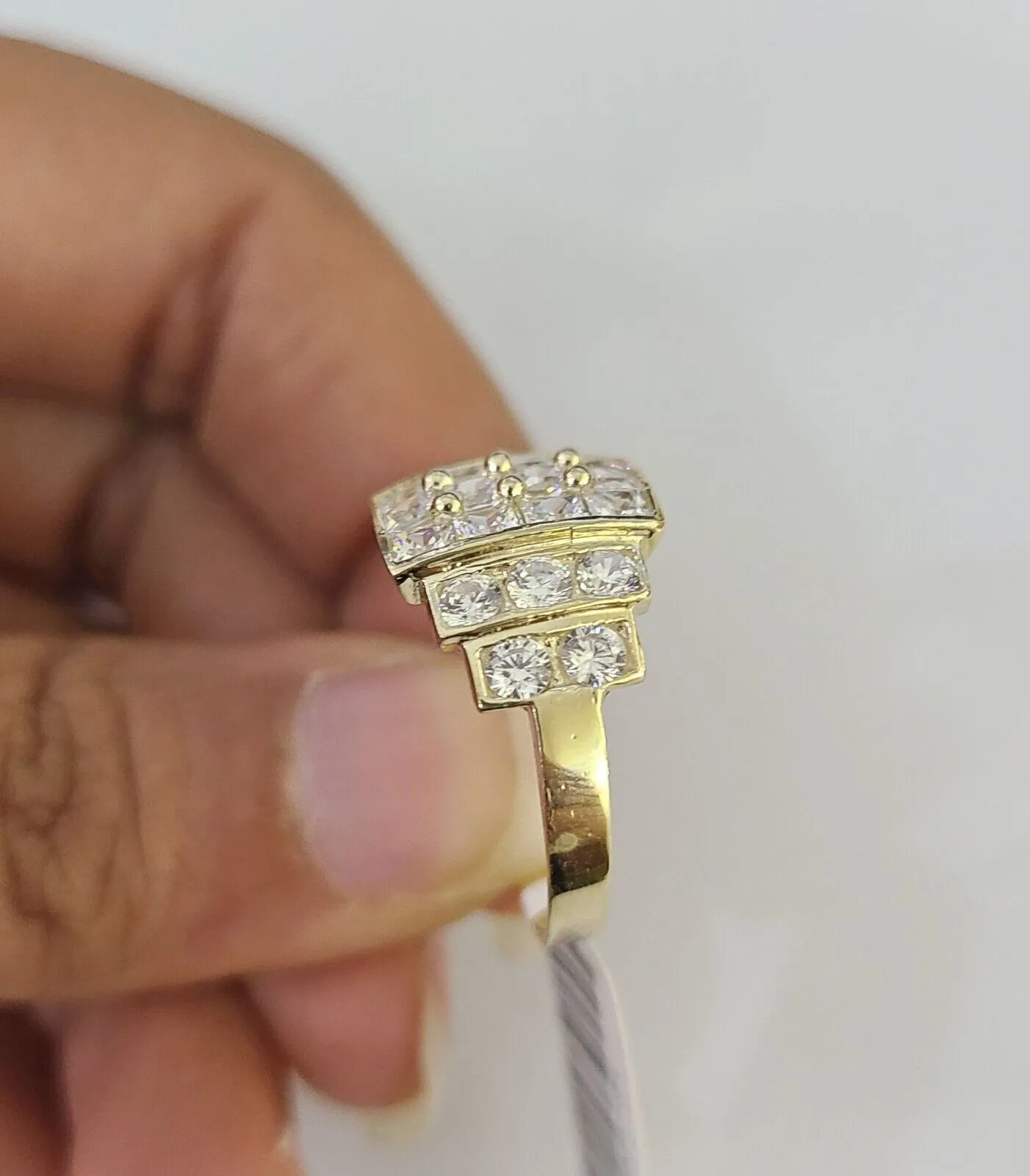 Real 10k Yellow Gold Ring Wedding Engagement Casual 10Kt