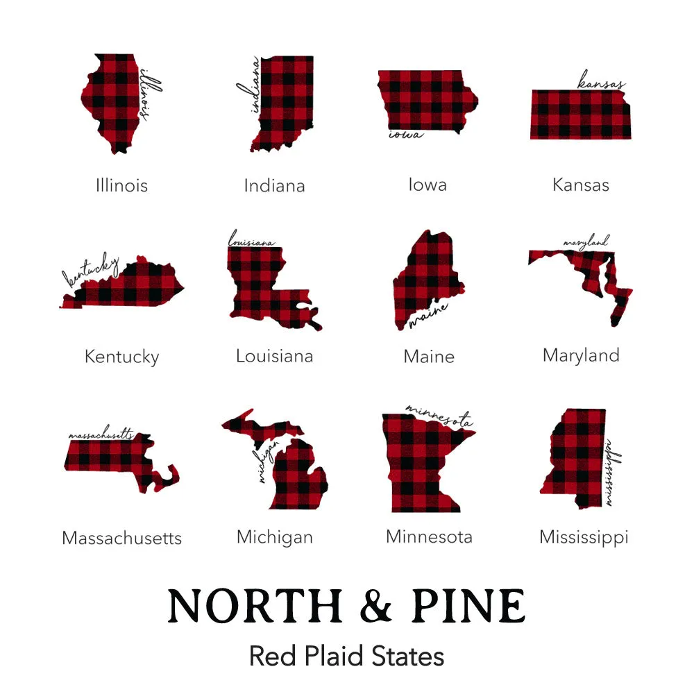 Red Plaid State - Women's Apron