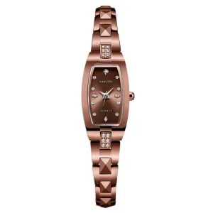 Rhinestone Scale Tungsten Steel Strap Women's Watch
